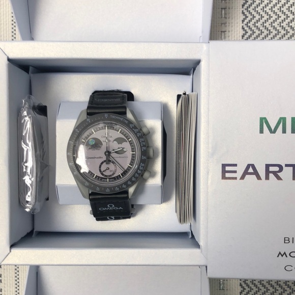 Swatch Other - Swatch x Omega Moonswatch Mission To Earthphase Watch | Velcro Band